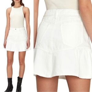 7 FOR ALL MANKIND| peplum denim skirt